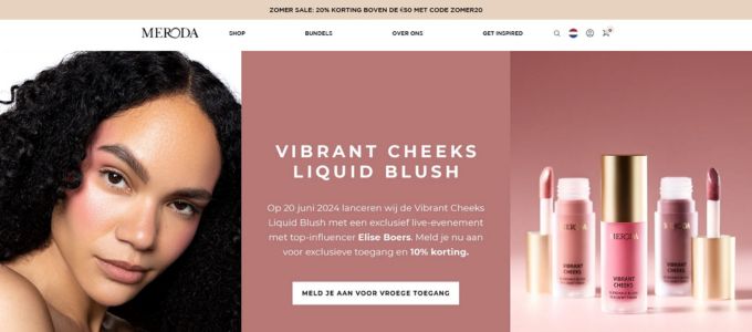 Meroda Cosmetics Webshop