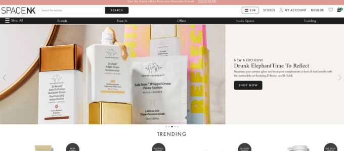 Space NK Nederland Webshop