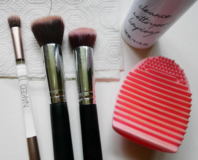 Make-up kwasten drogen