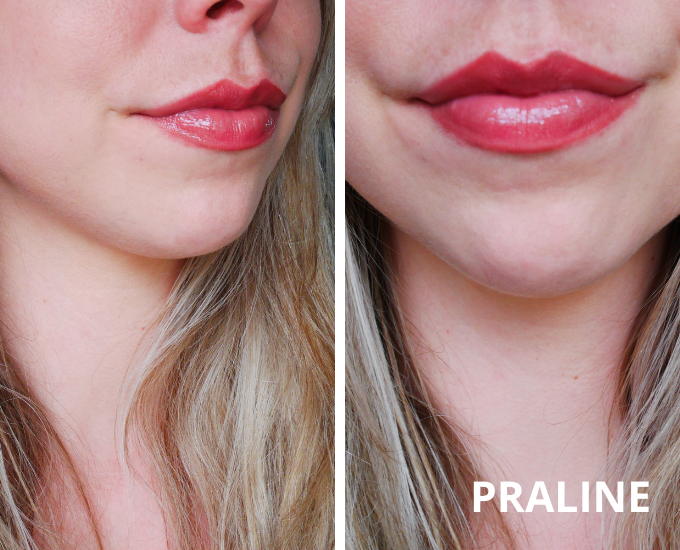 NYX Butter Gloss Praline Swatch