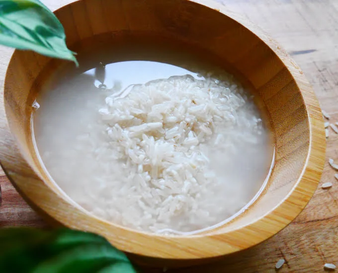 Rijstwater maken
