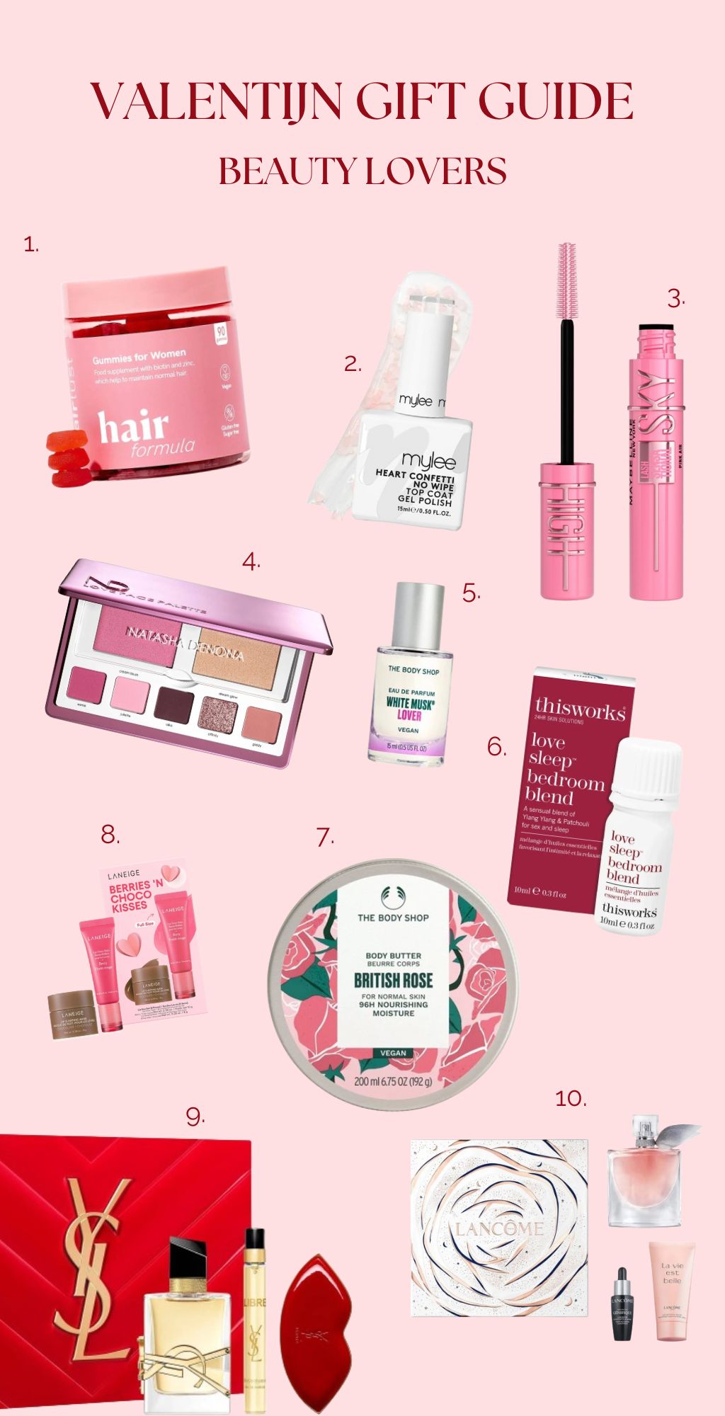 valentijn beauty make-up cadeaus gids