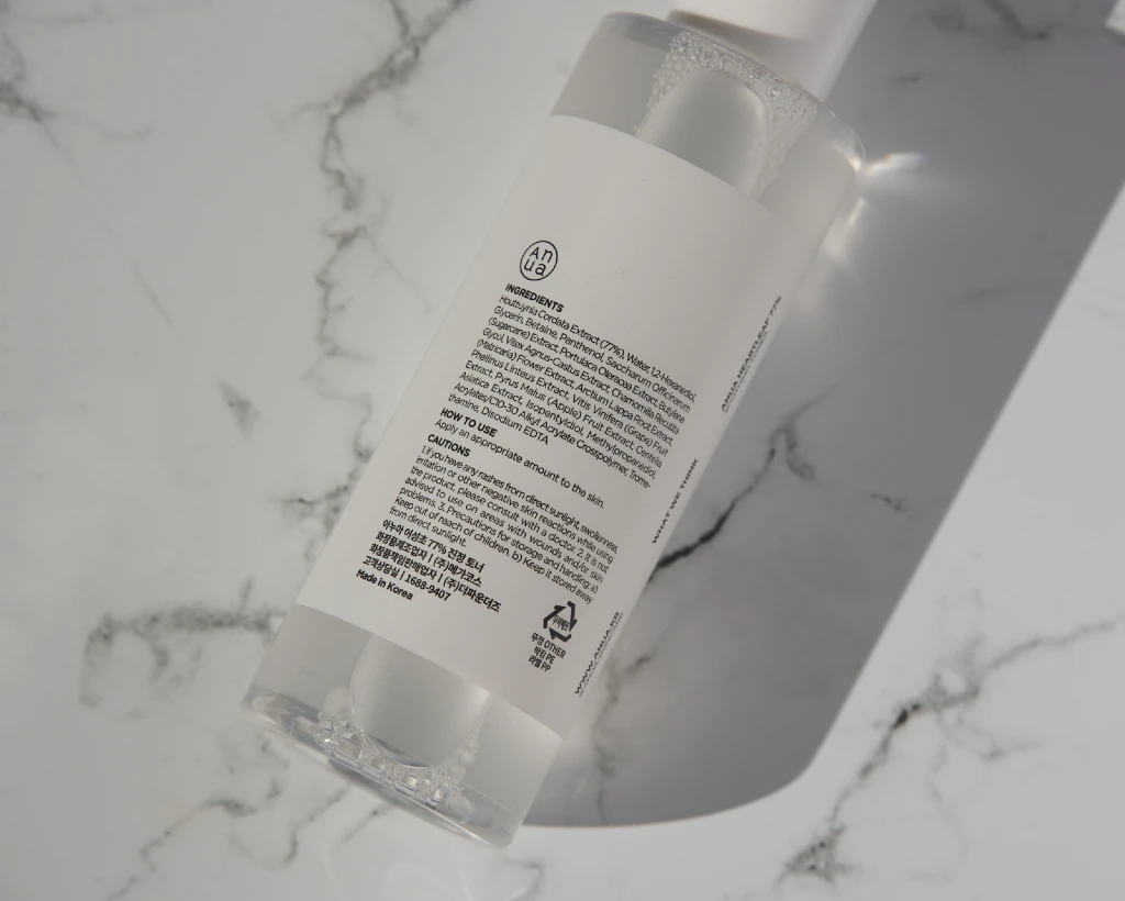 Heartleaf Toner Anua Review